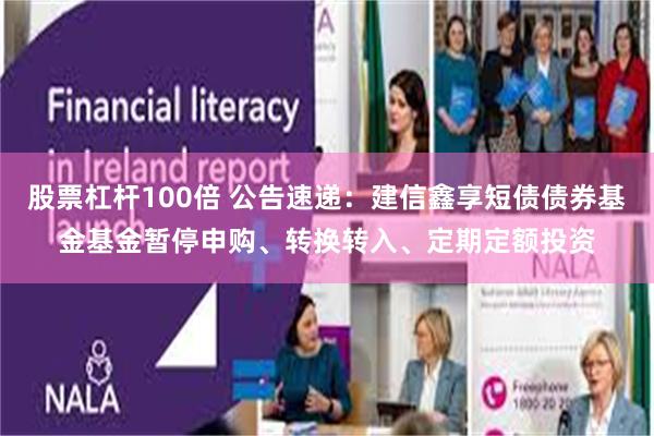 股票杠杆100倍 公告速递：建信鑫享短债债券基金基金暂停申购、转换转入、定期定额投资